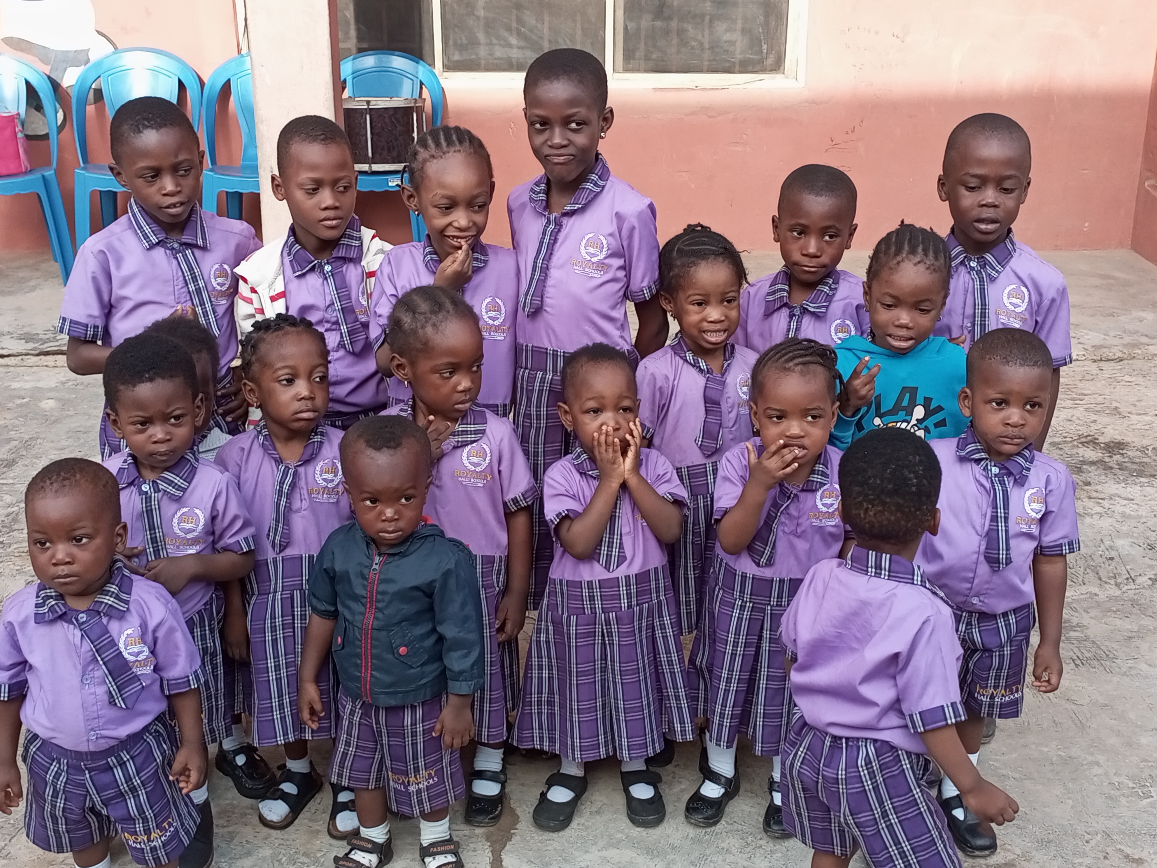 Students at Royalty Hall Schools